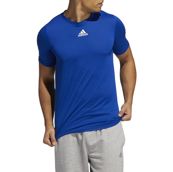 Adidas Men's Royal Blue Creator Short Sleeve Active Tee Shirt Size Large Tall - Picture 4 of 7